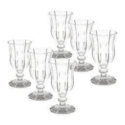 Conjunto 6 Peças Taças para Vinho Tinto de Vidro Knot Transparente 260ml Rojemac - 3 Conjunto 6 Peças Taças para Vinho Tinto de Vidro Knot Transparente 260ml Rojemac - 3