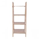 Ver imagem 4 de Cabideiro Rusticos Arara Closet Expositor Organizar 100% Pinus