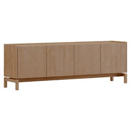 Rack para Tv 50 Polegadas 2 Portas 2 Gavetas 100% Madeira Maciça Barcelona - 2