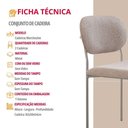 Ver imagem 5 de Conjunto com 2 Cadeiras Metal Marchezine Moderna Mobilia Brisa Prata