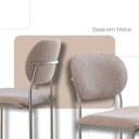 Ver imagem 4 de Conjunto com 2 Cadeiras Metal Marchezine Moderna Mobilia Brisa Prata