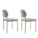 Ver imagem 2 de Conjunto com 2 Cadeiras Metal Marchezine Moderna Mobilia Brisa Prata