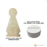 Abajures Acrilico Virgem Maria Led 3000k Cabo Usb com Liga/desliga - 2