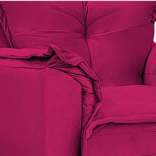 Kit 3 Poltronas Opala Palito Mel Suede Pink - Sts Móveis - 6