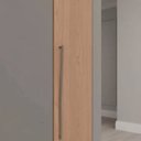 Ver imagem 5 de Módulo de Canto Oblíquo 1 Porta 3 Prateleiras Elegance Marrom/Niquel/Angelin