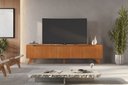 Ver imagem 4 de Rack Grecia 220 4 Portas e 1 Gaveta Mavaular Naturale