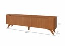 Ver imagem 2 de Rack Grecia 220 4 Portas e 1 Gaveta Mavaular Naturale
