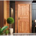 Ver imagem 2 de Kit Porta de Madeira Maciça Lado Direito 210x80cm Natural Allo Esquadrias