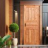 Kit Porta de Madeira Maciça Lado Direito 210x80cm Natural Allo Esquadrias - 2
