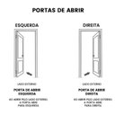 Ver imagem 5 de Kit Porta de Madeira Maciça Lado Direito 210x80cm Natural Allo Esquadrias