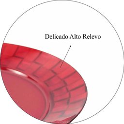 Conjunto 30 Pratos Plásticos Vermelhos Mesa Posta Eventos Bandejas Grandes Eventos Crippa - 4