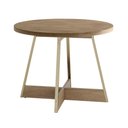 Ver imagem 1 de Mesa de Jantar Redonda 90cm Átria 1594 Carraro Dourada