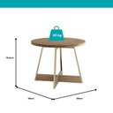 Ver imagem 3 de Mesa de Jantar Redonda 90cm Átria 1594 Carraro Dourada