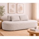 Ver imagem 7 de Sofá Orgânico 180cm Serina Bouclé Cinza - Sallar Home