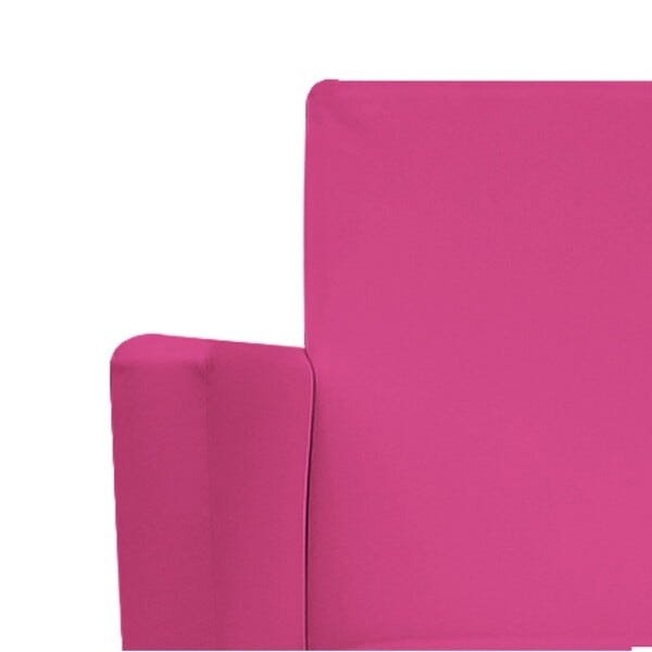 Kit 04 Poltronas Beatriz Base Giratória de Madeira Corano Pink - STS Móveis - 6