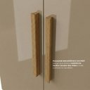 Ver imagem 6 de Guarda Roupa Casal Modulado com Espelho e Cabeceira 100% MDF Imperial Yescasa Cinamomo/Cappuccino