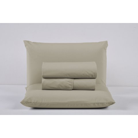 Lençol Cama Box Casal 200 Fios 4 Peças Conjunto com Virol 100% Algodão:cinza