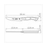 Faca Para Churrasco Jumbo Tramontina Inox Century 5'' Preto - 3