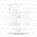 Ver imagem 5 de Acabamento de Registro para Banheiro Subaé Pingoo.casa - Dourado