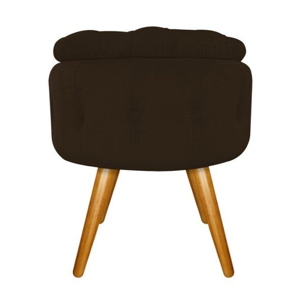 Puff Londres Baú Palito Mel Suede Marrom - Sts Móveis - 1