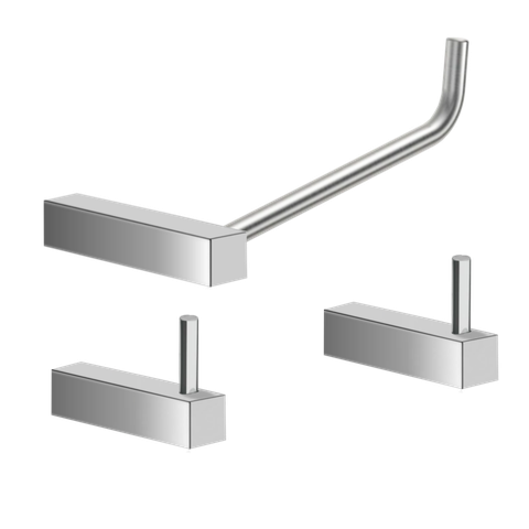 Kit de Acessórios para Banheiro Escovado 3 Peças 2020tr Grego Metal