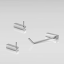 Ver imagem 3 de Kit de Acessórios para Banheiro Escovado 3 Peças 2020tr Grego Metal