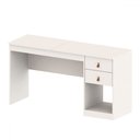 Ver imagem 2 de Escrivaninha e Penteadeira Telasul Versa Home com Espelho 2 Gavetas Branco - Telasul