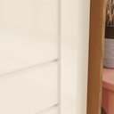 Ver imagem 3 de Guarda-roupa Verg 02 Pts. Deslizantes C/ Espelho Nature/off White - Henn