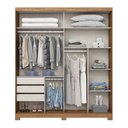Ver imagem 6 de Guarda-roupa Verg 02 Pts. Deslizantes C/ Espelho Nature/off White - Henn