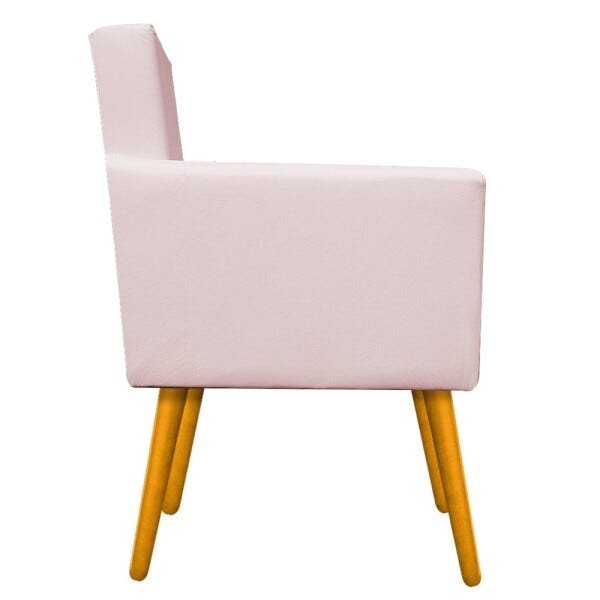 Namoradeira Beatriz Pés Palito Mel Corano Rosa Bebê - STS Móveis - 2