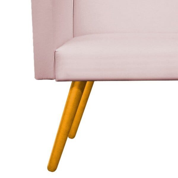 Namoradeira Beatriz Pés Palito Mel Corano Rosa Bebê - STS Móveis - 6