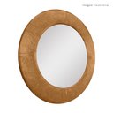 Ver imagem 5 de Espelho Decorativo Madrid Corino 90cm Redondo Caramelo