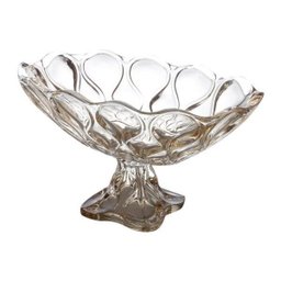 Fruteira de Cristal de Chumbo com Pé Safir 17cmx23cmx21,5cm Rojemac - 3