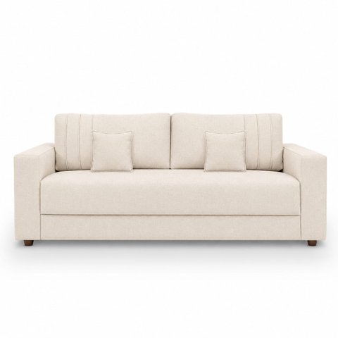 Sofá Namoradeira Requinte Confortável Boucle p/ Sala:Bege