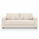 Ver imagem 1 de Sofá Namoradeira Requinte Confortável Boucle p/ Sala:Bege