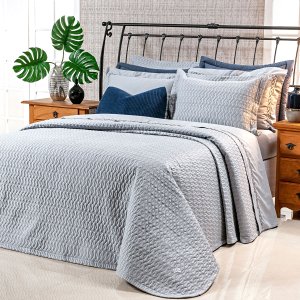 Cobre Leito King Size 400 Fios Egípcio 100% Algodão Cinza 3 Peças