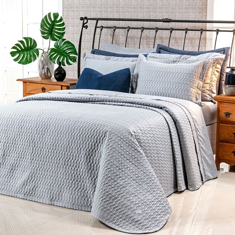 Cobre Leito King Size 400 Fios Egípcio 100% Algodão Cinza 3 Peças Cobre Leito King Size 400 Fios Egípcio 100% Algodão Cinza 3 Peças