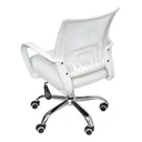 Ver imagem 4 de Cadeira Escritório Giratória Office Arco Estofado Mesh Branca