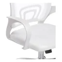 Ver imagem 3 de Cadeira Escritório Giratória Office Arco Estofado Mesh Branca