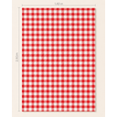 Ver imagem 4 de Toalha de Mesa Picnic 8 Lugares Algodão 1,40 x 2,50 m Vermelho Santa Sofia