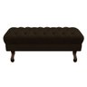 Puff Retrô 160cm Luis XV Corano Marrom - Sts Móveis - 2