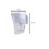 Jarra Purificadora Água Filtro Portátil Branca 1,5 Litros Inmetro - 3
