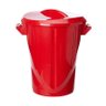 Cesto Multi Uso com Tampa 100 Litros Vermelho 54x60x70Cm - 1