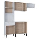 Ver imagem 4 de Kit Cozinha Dora com Balcão Branco - Poquema