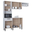 Ver imagem 3 de Kit Cozinha Dora com Balcão Branco - Poquema