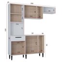 Ver imagem 5 de Kit Cozinha Dora com Balcão Branco - Poquema