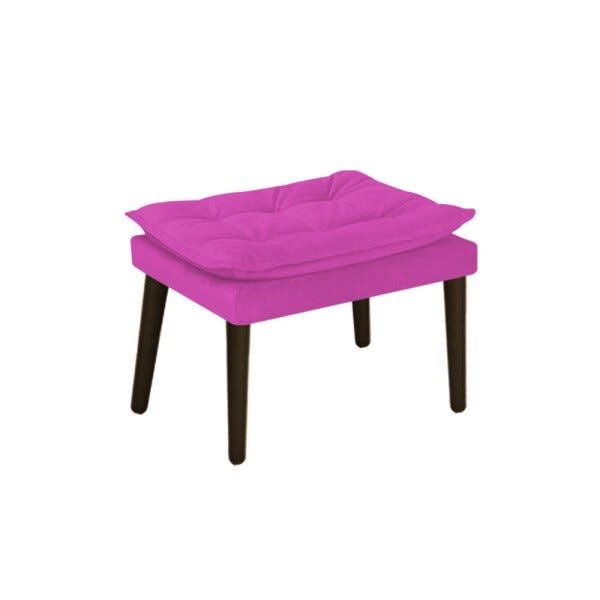 kit Poltrona e Puff Apolo Palito Tabaco Suede Pink - STS Móveis - 5
