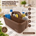 Ver mais imagens de Cesto Organizador Multiuso Rattan 3 Div Porta Uten Rischioto
