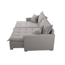 Ver imagem 5 de Sofá Cama Flora 02 Módulos de 90cm Br 15cm Meu Sofá Online A230 Linho Cinza