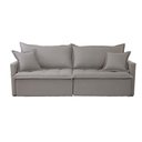 Ver imagem 2 de Sofá Cama Flora 02 Módulos de 90cm Br 15cm Meu Sofá Online A230 Linho Cinza